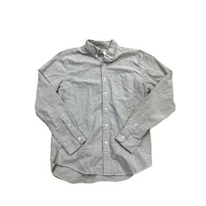 American Eagle Classic Fit Button Down Shirt Long‎ Sleeve Grey Size Small